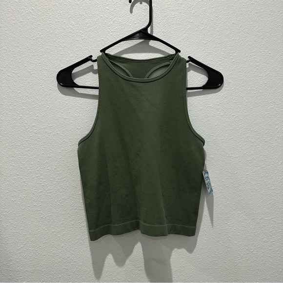 NWT Free People Haley Racerback Brami Army sold out - Picture 4 of 4